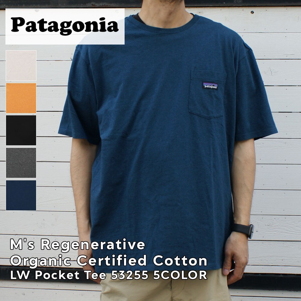 パタゴニア Patagonia Ms Regenerative Organic Certified Cotton LW Pocket Tee ポケット 53255 200-008925-042