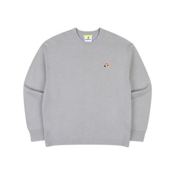 M 長袖Tシャツ CQK KPFC-KN90040GY CRS ミニワッペンスウェット 9004 グレー