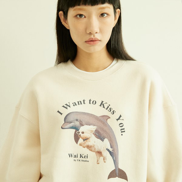 色々な Wai Kei Real Dolphin Puppy Sweatshirts スウェット