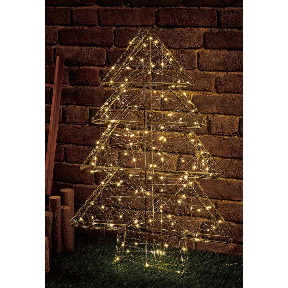 エントリーでポイント5倍！11月4日20:0011月11日1:59LEDワイヤークリスマスツリー 高さ75cm 1台 イルミネーション ライト イルミネーションライト 屋外 電飾 クリスマス