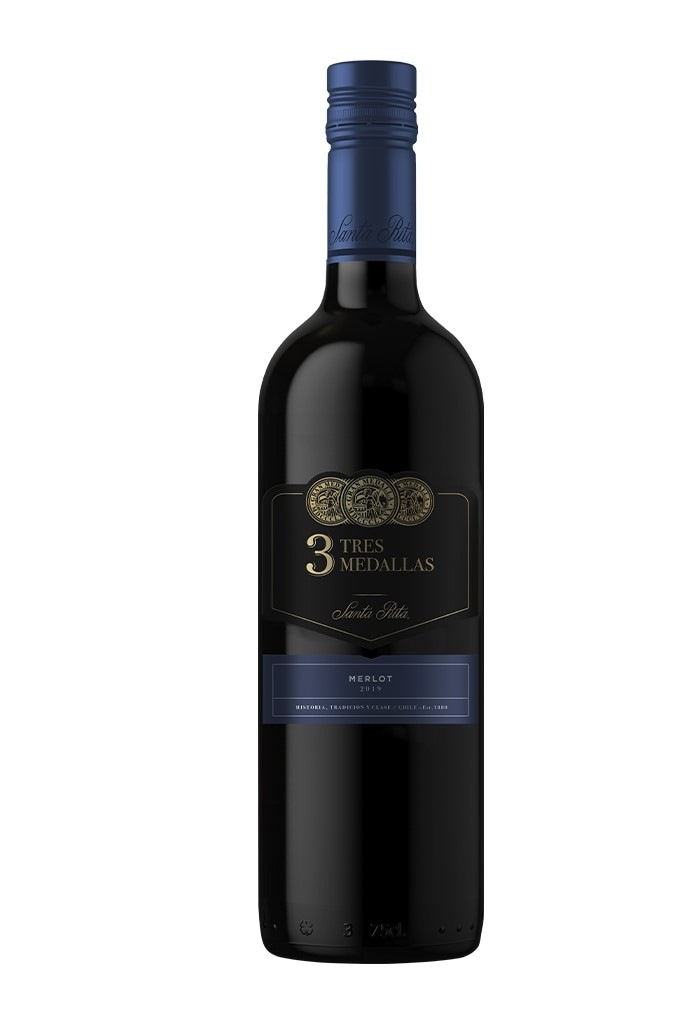 【送料無料】サンタリタ「スリーメダルズ」メルロー 750ml×12本/1ケース