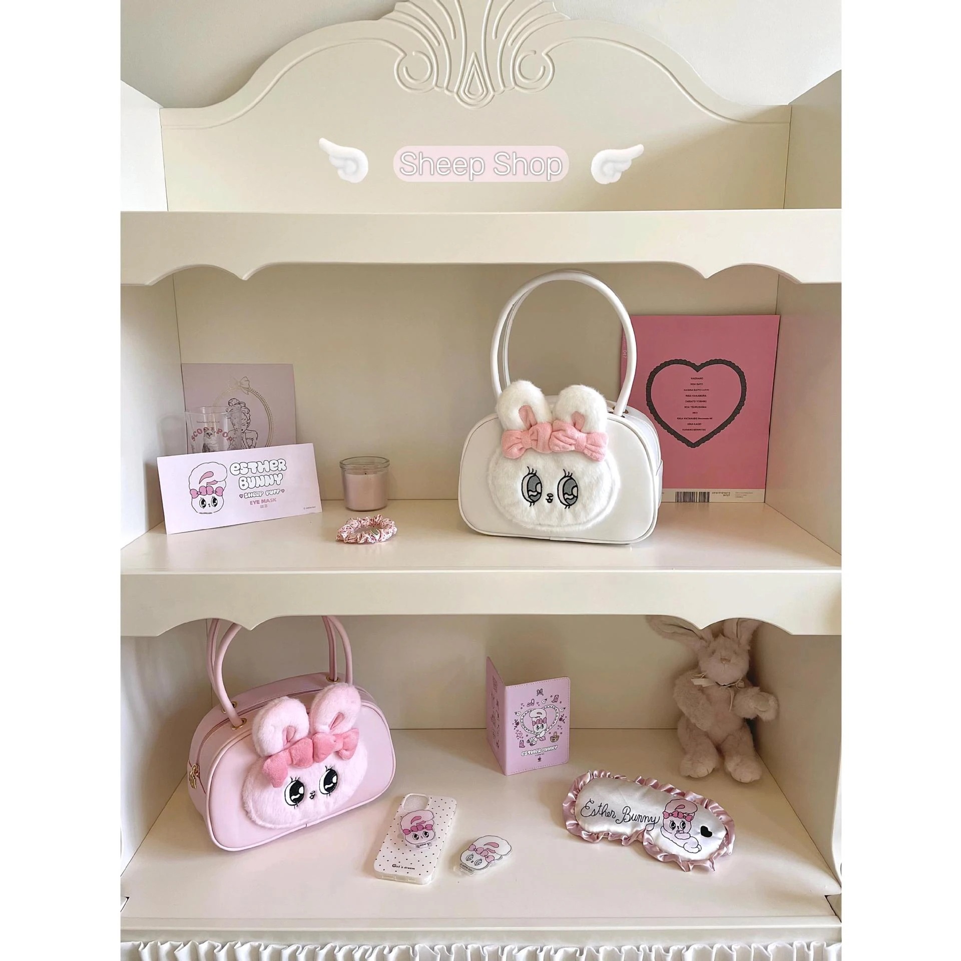 【急速出荷】小さなウサギ柄ハンドバッグピンク ロリータ エスターバニー 5,202円