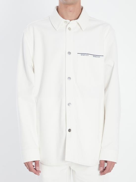 GUCCI Men Long Tops 834538 WHITE