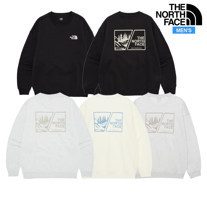 メンズ ボスク スウェット シャツ NM5MR0 日常 デイリー カジュアル アウトドア 旅行 お出かけ ルック 春 コーデ おしゃれ 無地 グラフィック ラウンドネック