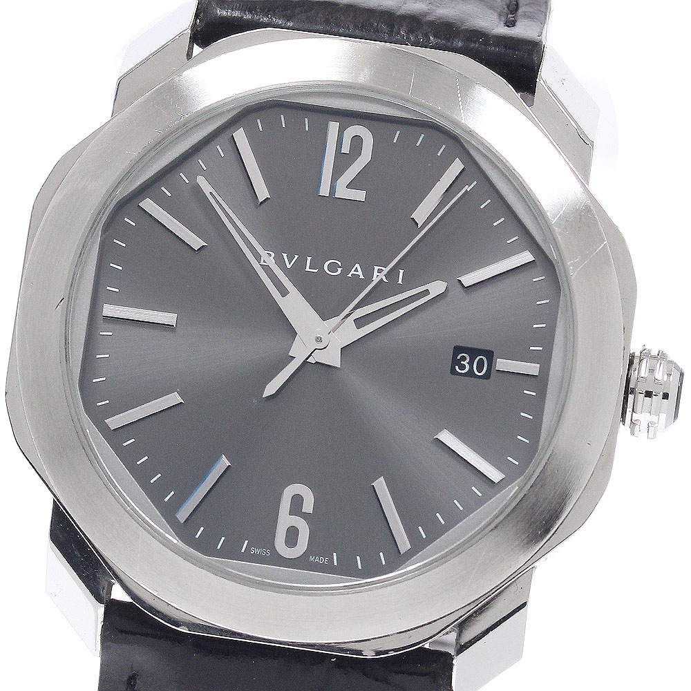 ブルガリ BVLGARI OC41S/102855 オクト デイト 自動巻き メンズ _950397【中古】
