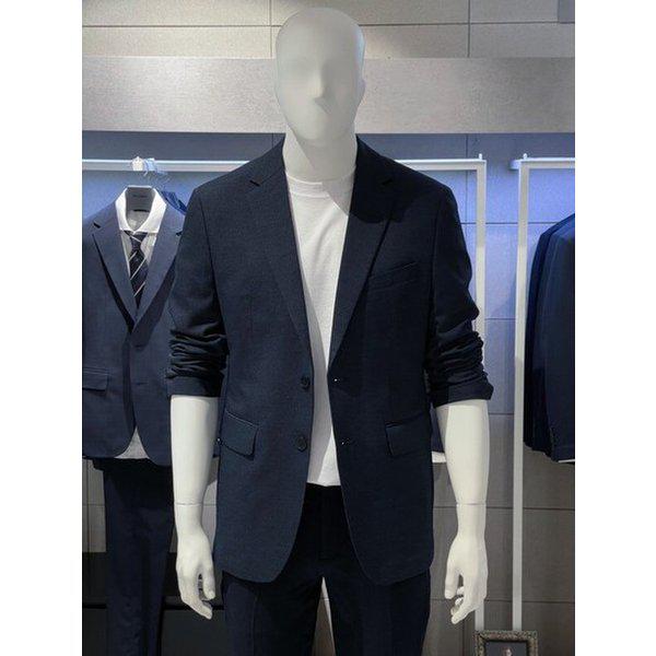 男性サマーニットネイビーカジュアルジャケット男性ビジネスカジュアルコンビ