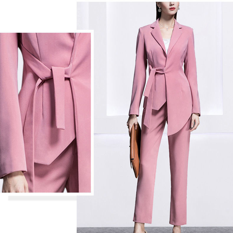 涼しく楽ちんセットアップ ニッチデザイン イレギュラー 個性 港風 スリミング 着痩せ 二点セット スーツ カジュアル OL通勤 百掛け 高級感 質感 ジャケット セット 母の日