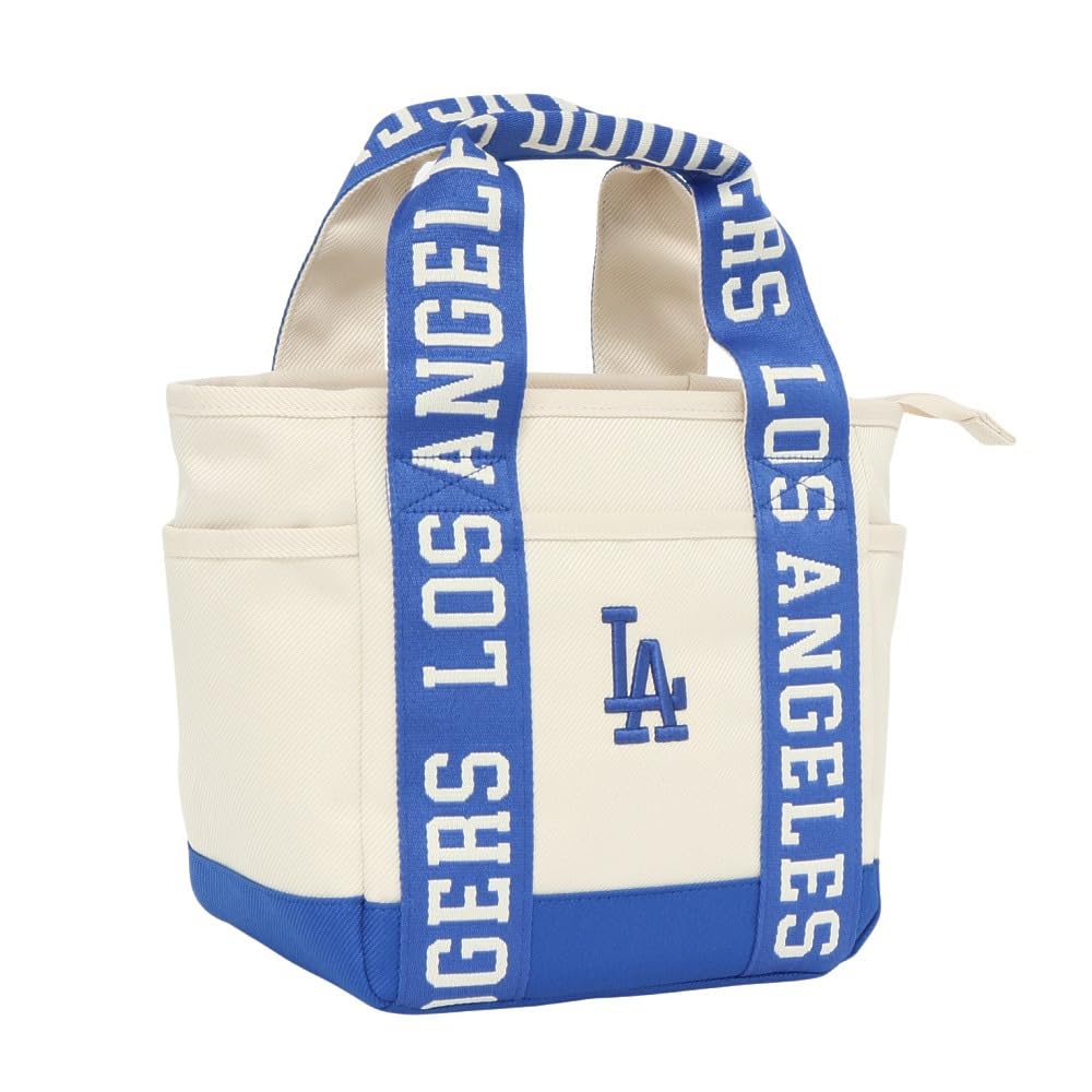 最安値挑戦中 MLB ミニトート LA-TTBM03 IVORY×NAVY