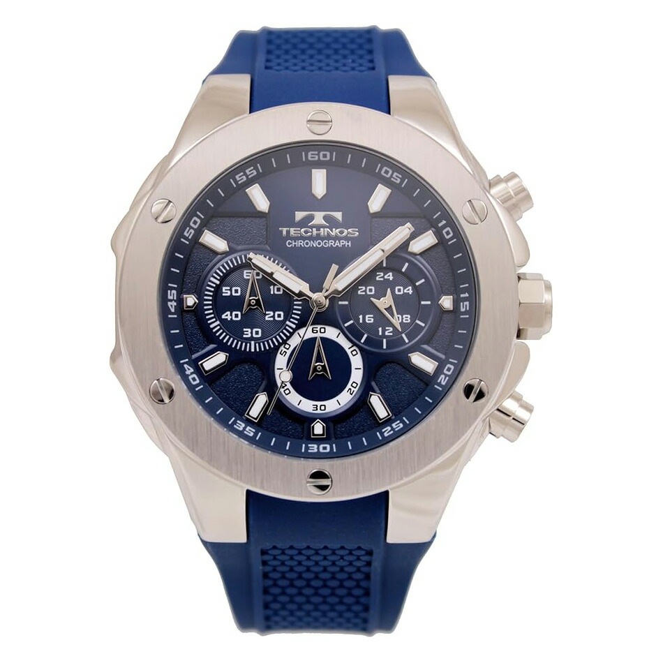 腕時計 T6C22SN メンズ ブルー ブラック クロノグラフ 5気圧防水