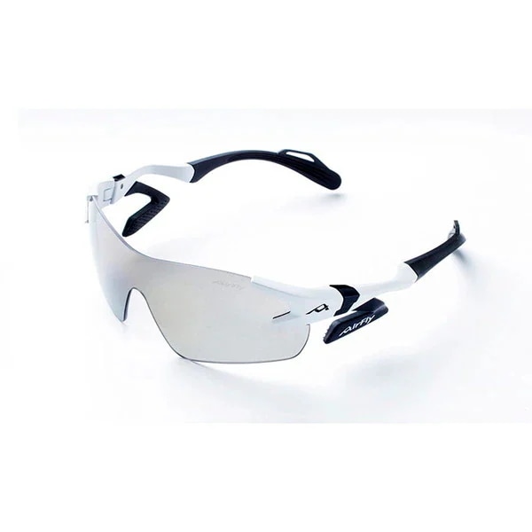 AirFly エアフライ AF301C2L スポーツサングラス (ホワイトマット) L ノーズパットレス サングラス スポーツ トレッキング ゴルフ ジゴスペック