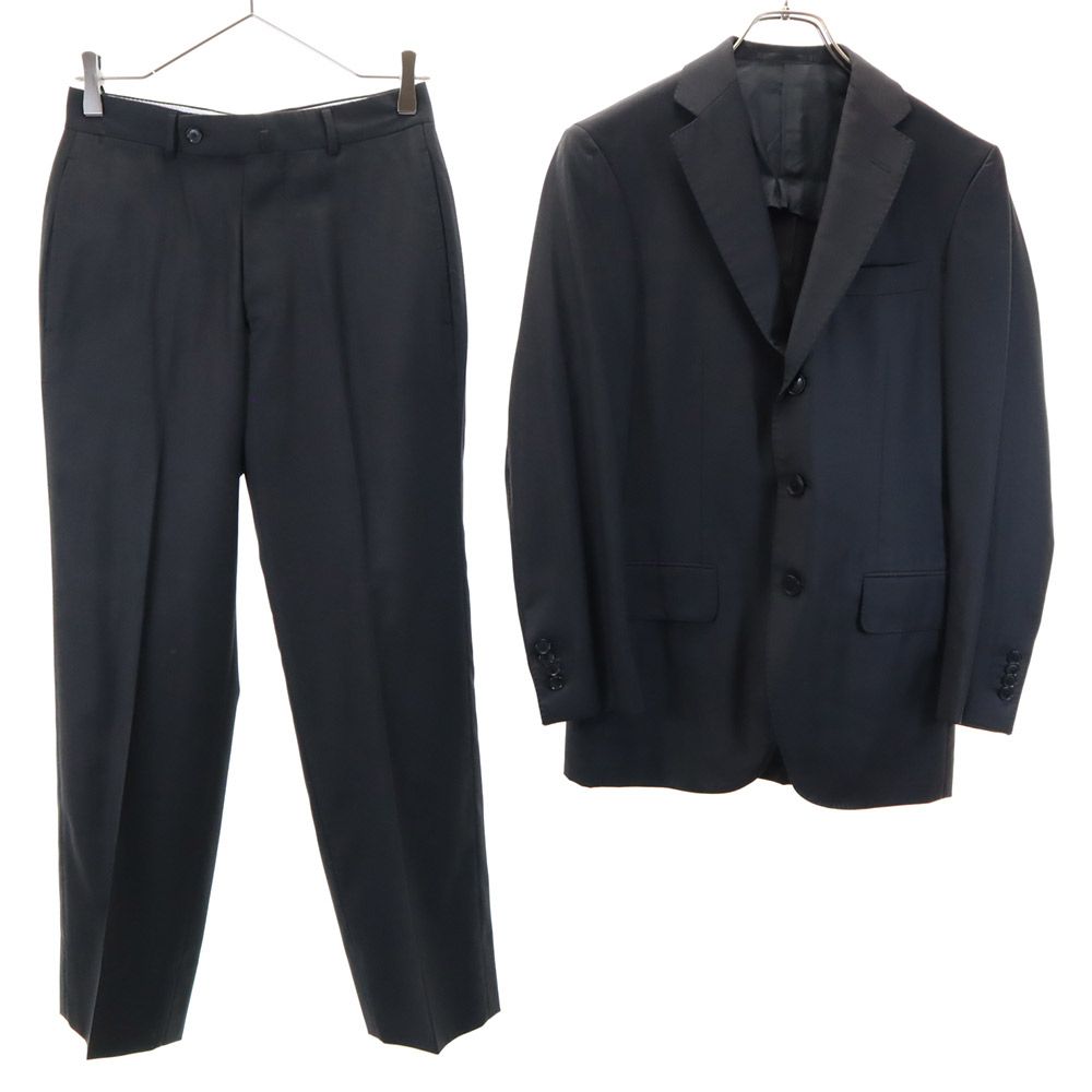ウール パンツスーツ 上下セットアップ 42 黒 メンズ 5,279円