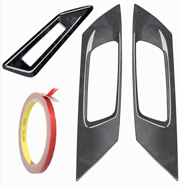 アルファード 30系 ヴェルファイア スイッチカバー インナーハンドルカバー セット 予備の両面テープ付 内装パネル ドアカバー ALPHARD VELLFIRE 用(黒木目)