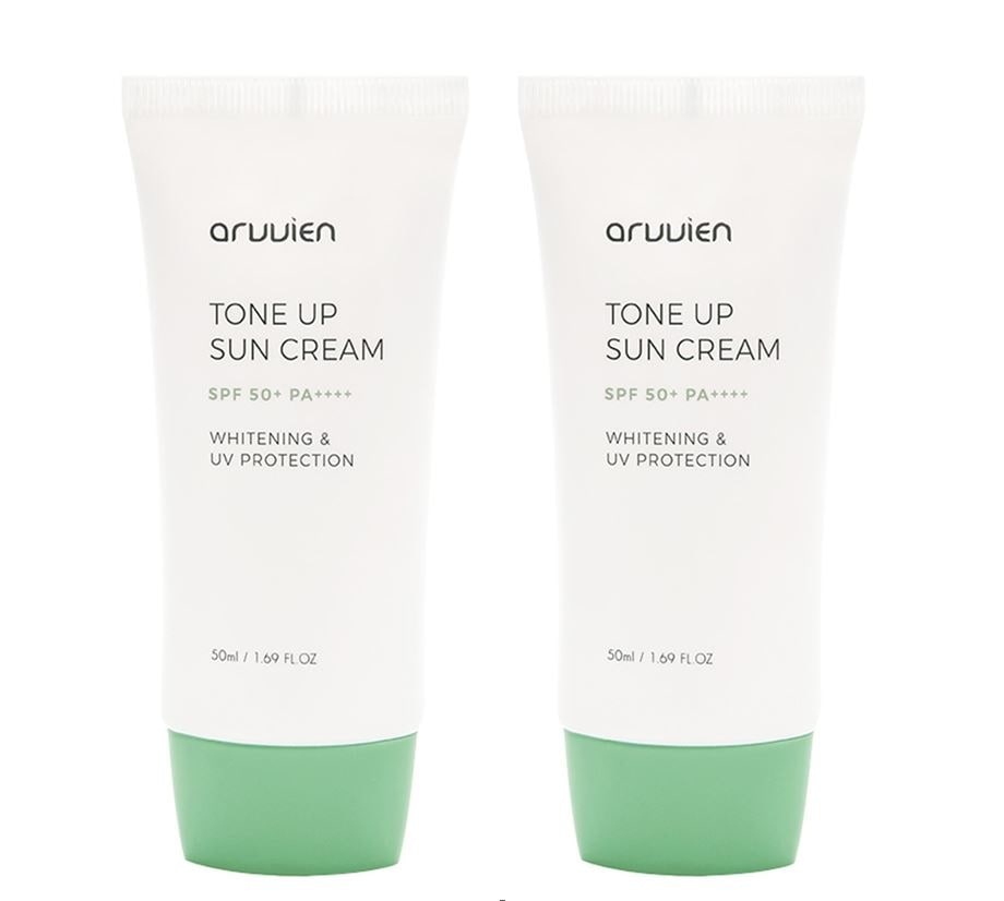 [1+1] アルビエン ヴィーガン ノンナノ 無機化合物トーンアップ 日焼け止め SPF50+ 50ml 日焼け止めUVケア/ARVVIEN