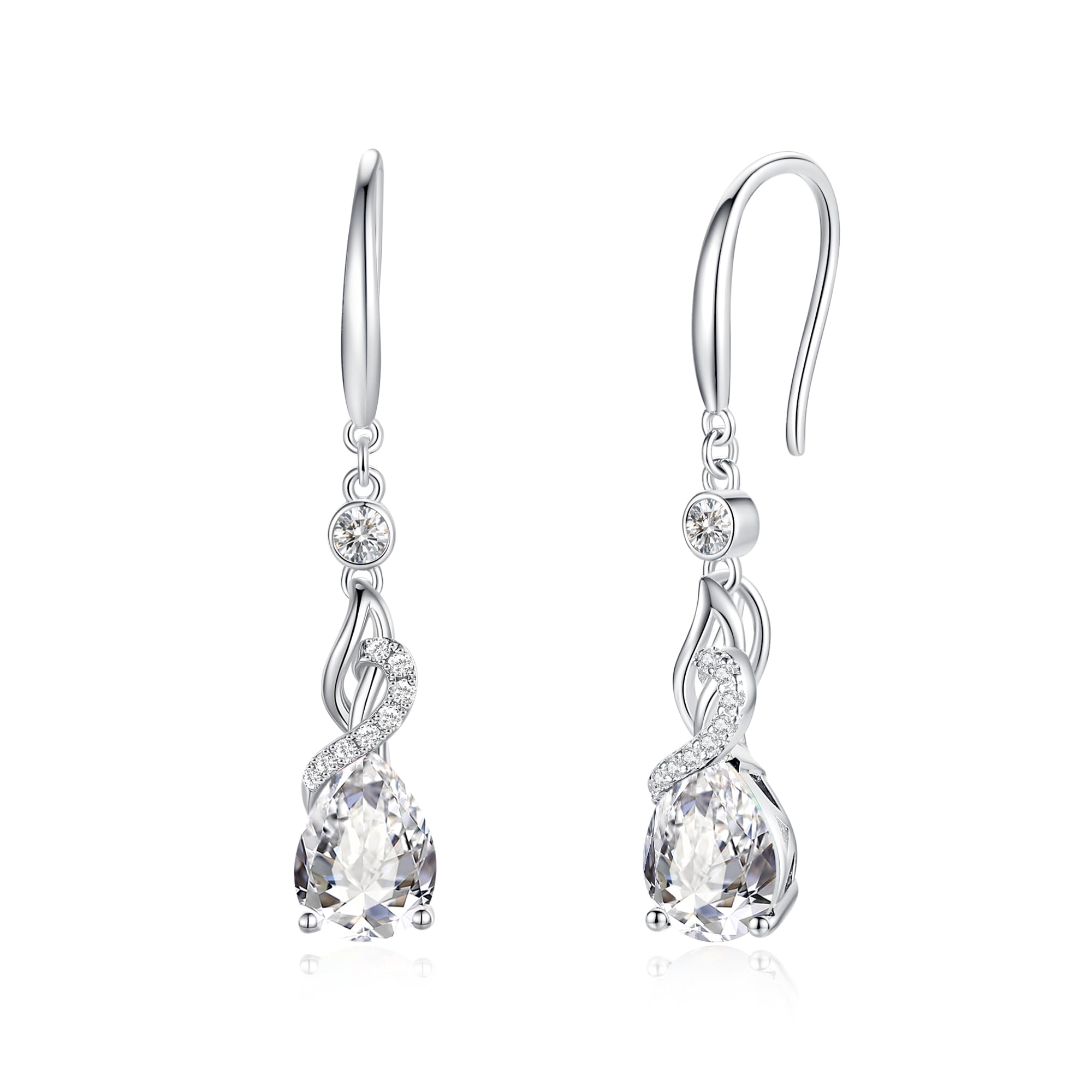 [FANCIME] 誕生石 ピアス レディース 12ヶ月 誕生石 しずく モチーフ フックピアス ジルコニア シルバー S925 お守り石 アクセサリー クリスマス 誕生日 プレゼント ギフト ご褒美