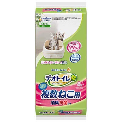 複数ねこ用消臭・抗菌シート 8枚×5コ