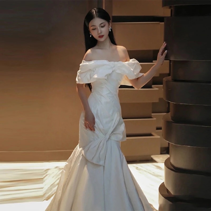 【高.品.質】2026新作 高級感 花嫁ロングドレス 結婚式ワンピース 二次会ドレス 結婚式 ドレス お呼ばれ ウェディングドレス 白 ロングドレス パーティードレス 1w