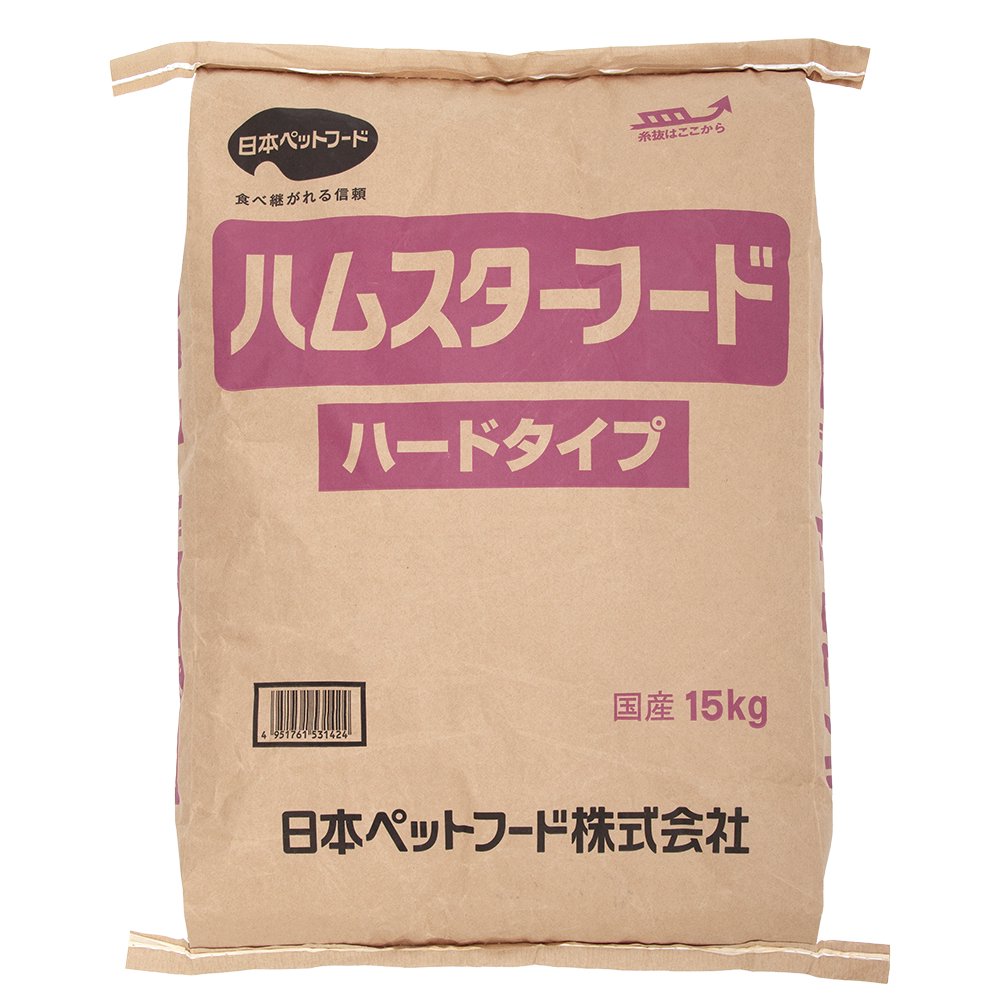 日本ペットフード　ハムスターフード　ハードタイプ　１５ｋｇ　餌　ＣＲＣ50―50―15―25―10