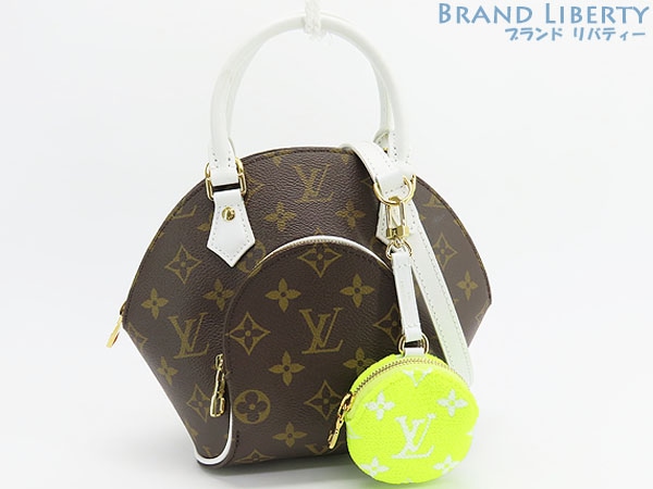 未使用ルイヴィトンモノグラムエリプスBB2WAYハンドバッグ斜め掛けショルダーバッグショルダーポーチホワイトイエロー