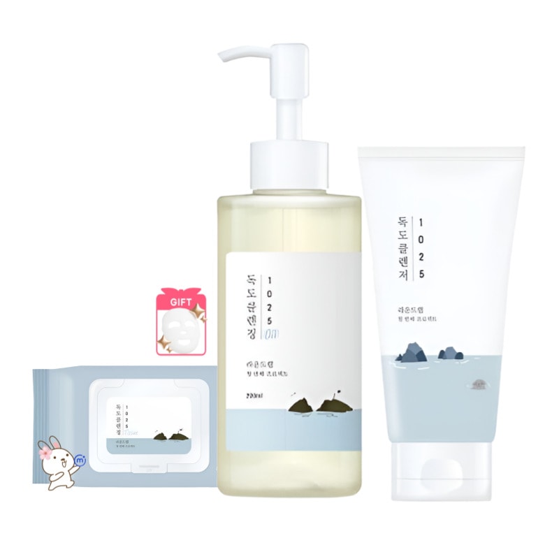 [正規品] 1025 独島 クレンジングオイル 200mL + クレンジングティッシュ 30枚 + 独島 クレンザー フォーム 150mL セット/韓国コスメ/毎日ケア/セット割/すすぎやすい
