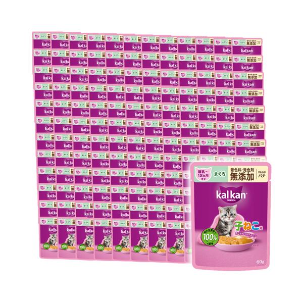 120個セット カルカン パウチ 12ヵ月までの子ねこ用 やわらかパテ まぐろ 9,445円