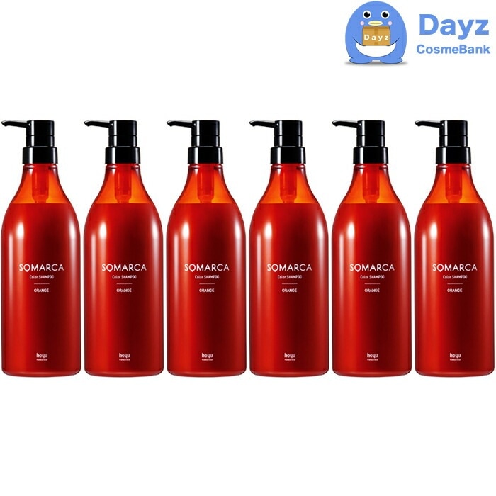 ホーユー ソマルカ カラーシャンプー　オレンジ　770mL　6点セット　　ヘアシャンプー カラーシャンプー hoyu ホーユー カラーリングシャンプー