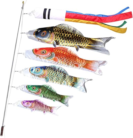 鯉のぼり こいのぼり 金箔 ミニ 鯉5匹 2m伸縮スタンド付 吹流し1.3m 【特選】 最高級鯉のぼり 金箔ぼかし撥水加工 【ベランダ用鯉のぼり】【こいのぼり マンション】 五月人形 端午の節句 高級