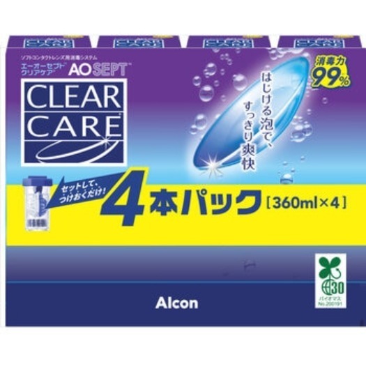 【倉庫直送】　エーオーセプト クリアケア　360ml x 4本パック