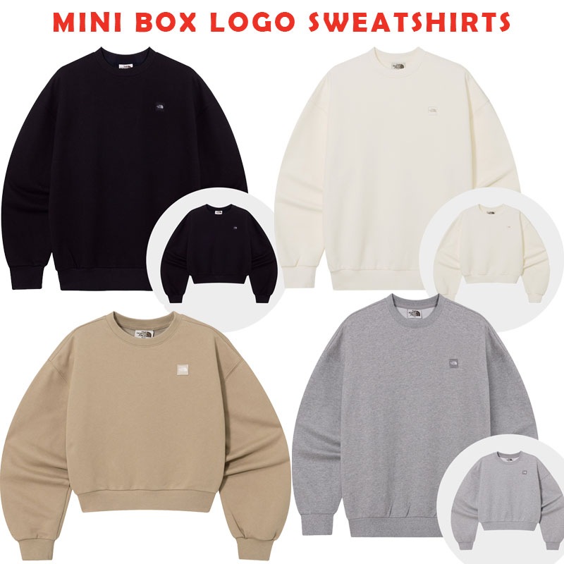 韓国正規品保証 関税負担なし NM5MQ51J MINI BOX LOGO SWEATSHIRTS デイリー 基本 着装 男子 女子 人気 韓国 ファッション 男女共用 アウトドア