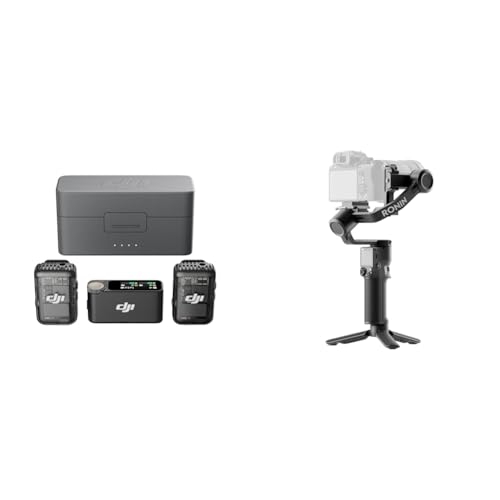DJI RS 3 Mini + DJI Mic 2（トランスミッター×2 + レシーバー×1 + 充電ケース）3軸スタビライザー 積載量（試験値）2 kg 縦向き撮影ネイティブ対応 伝送距離250mの