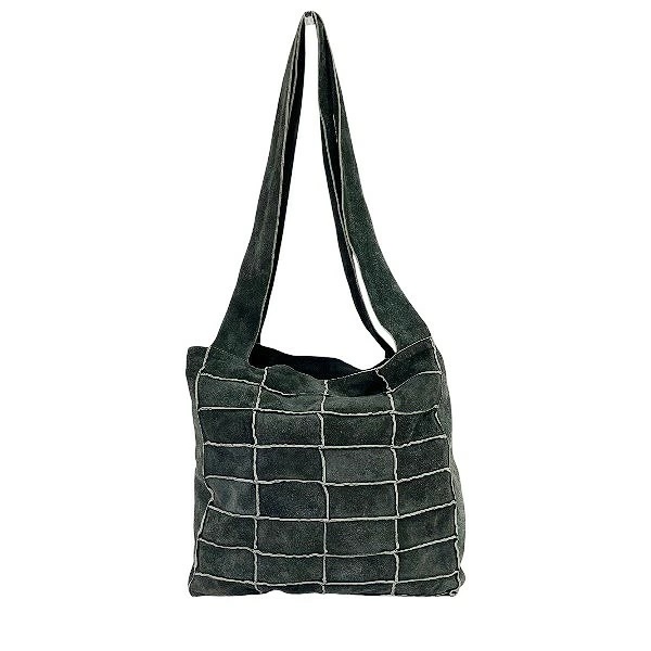 シャネル チョコバー ブラック スエード バッグ トートバッグ レディース 【中古】 38,565円