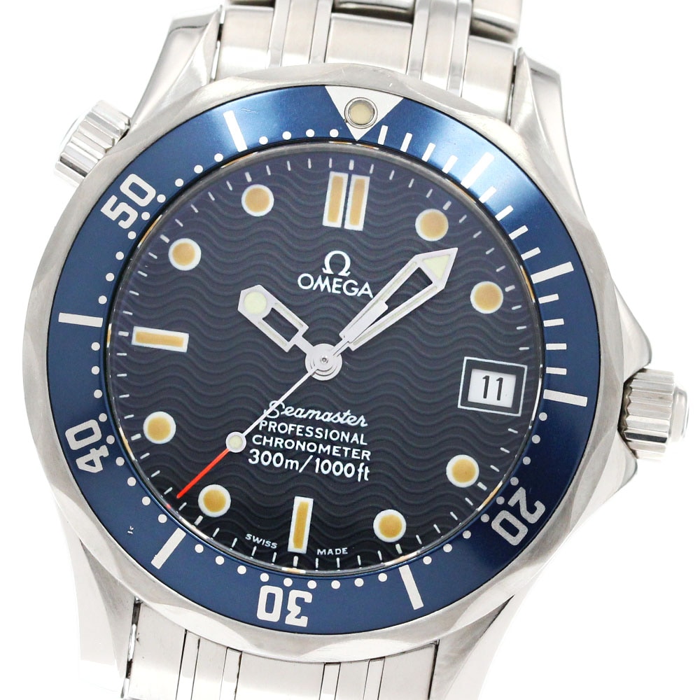 オメガ OMEGA 2551.80 シーマスター 300 デイト 自動巻き ボーイズ 良品 _845326【中古】