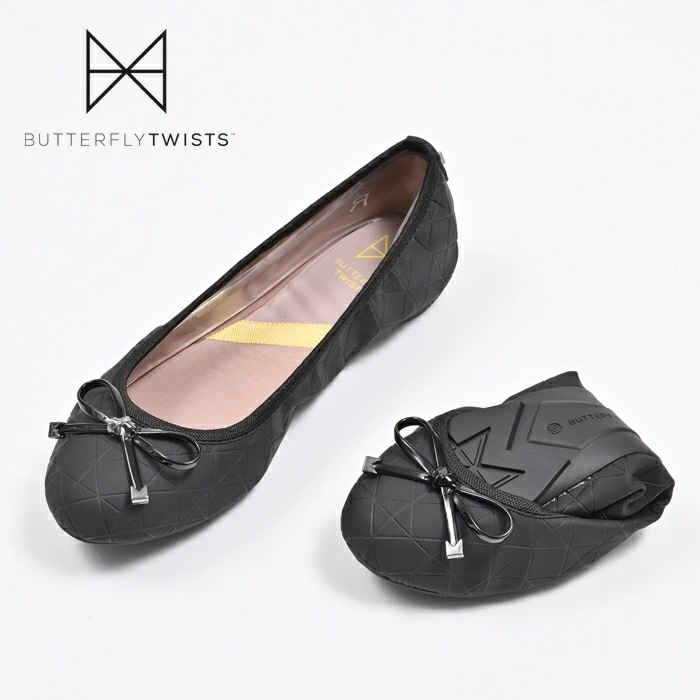 バタフライツイスト レイン対応 FRANKIE 携帯シューズ 折りたたみ 靴 Butterflytwist バレエシューズ フラットシューズ ポケッタブルシューズ 携帯スリッパ 靴 パンプス