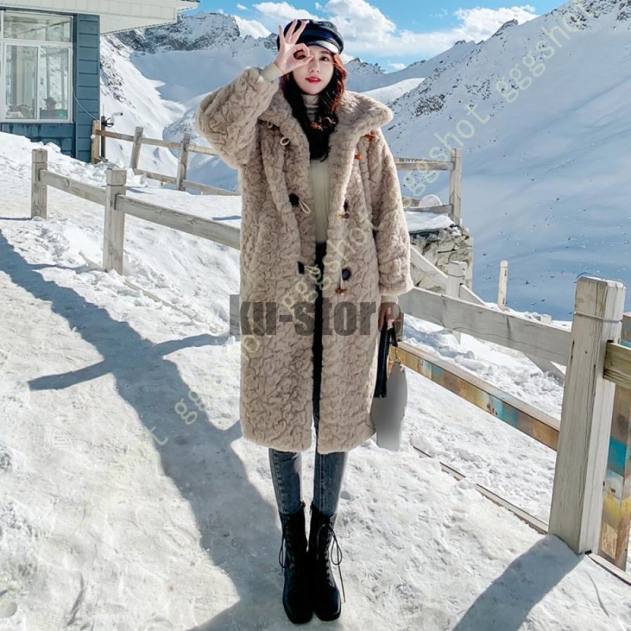 ファー コート レディース 毛皮コート ロングコート ボアコート チェスターコート 防寒 アウター 長袖 無地 オシャレ ふわふわ ゆったり 秋 冬 着痩せ