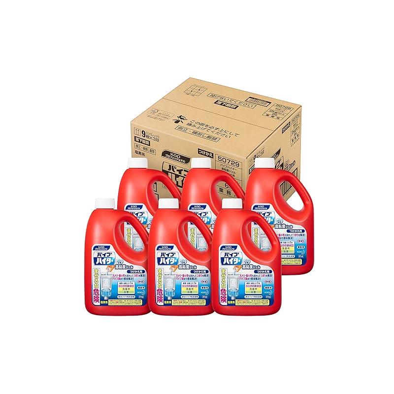 即納花王プロシリーズ 大容量 ケース販売 パイプハイター 高粘度ジェル つけかえ 2kg 梱販売用 業務用 髪の毛 ヌメり ニオイ つまり アルカリ性 花王プロフェッショナル・サービス