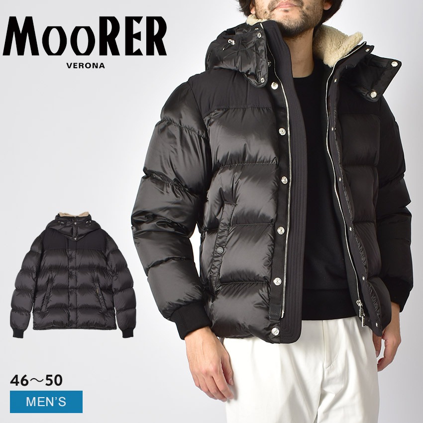 メンズ ジェイク アウター ダウン 撥水 はっ水 上着 通勤 ビジネス 防寒 保温 フード ポケット ショート丈 カジュアル JAKE-SHK MOUBO100161 シンプル フォーマル