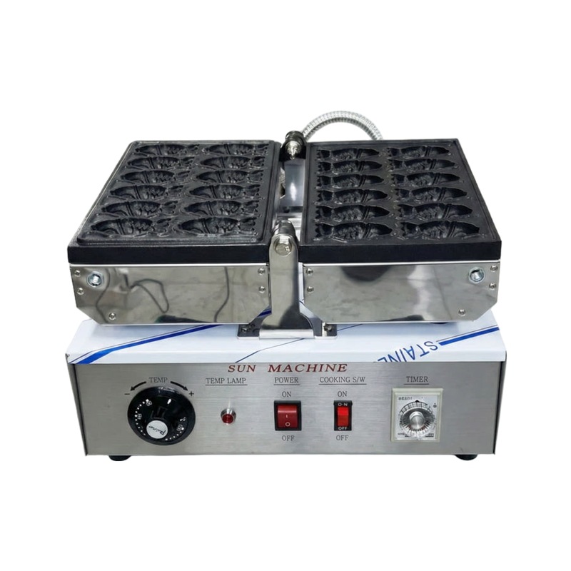 【韓国製】 太陽産業 ミニたい焼き機 12穴 FPR-380S 電気 220V (変換プラグ付) 業務用 미니붕어빵 12
