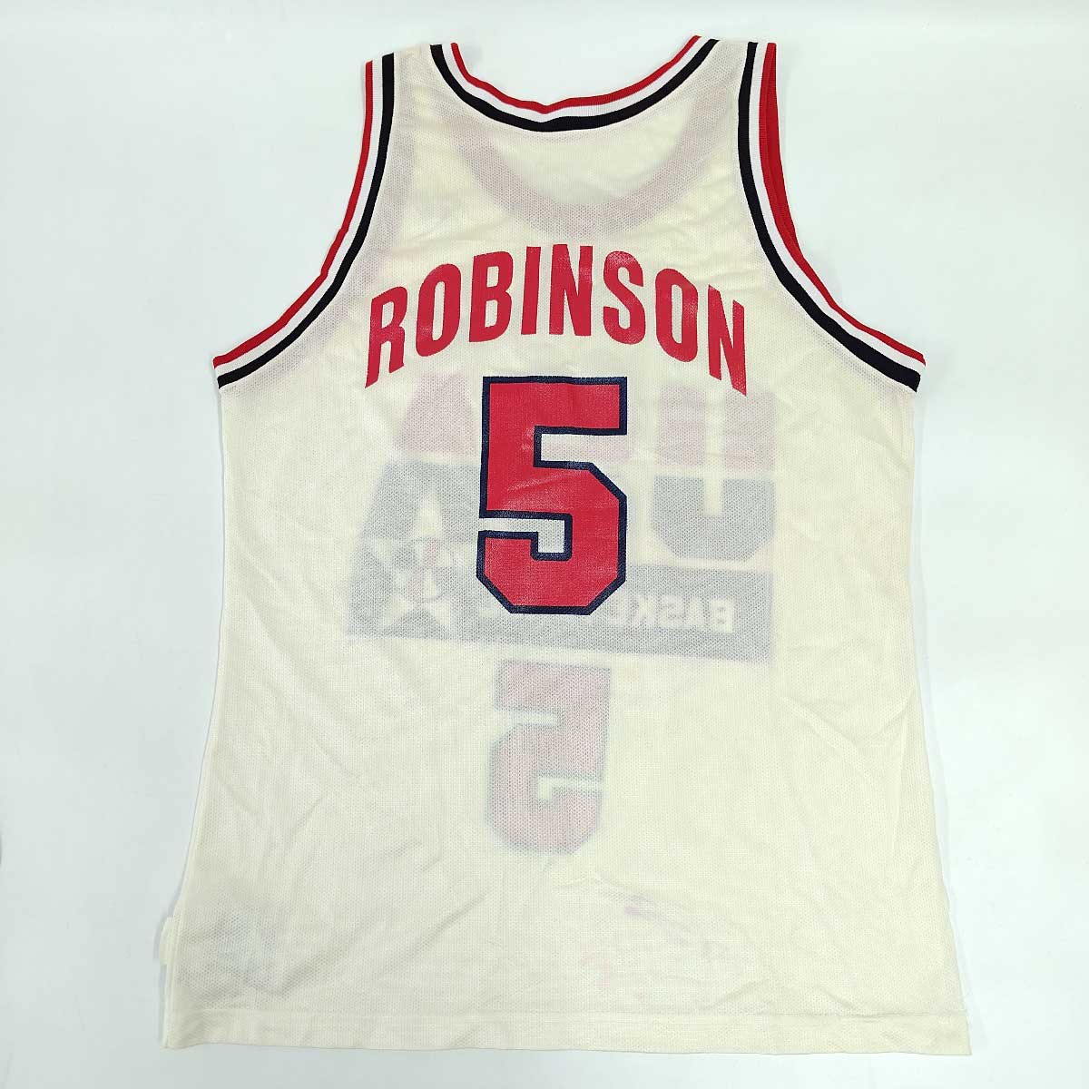 【中古】チャンピオン バスケットボール USA アメリカ代表 ドリームチーム ユニフォーム ジャージ #5 ROBINSON デビッド・ロビンソン L CHAMPION