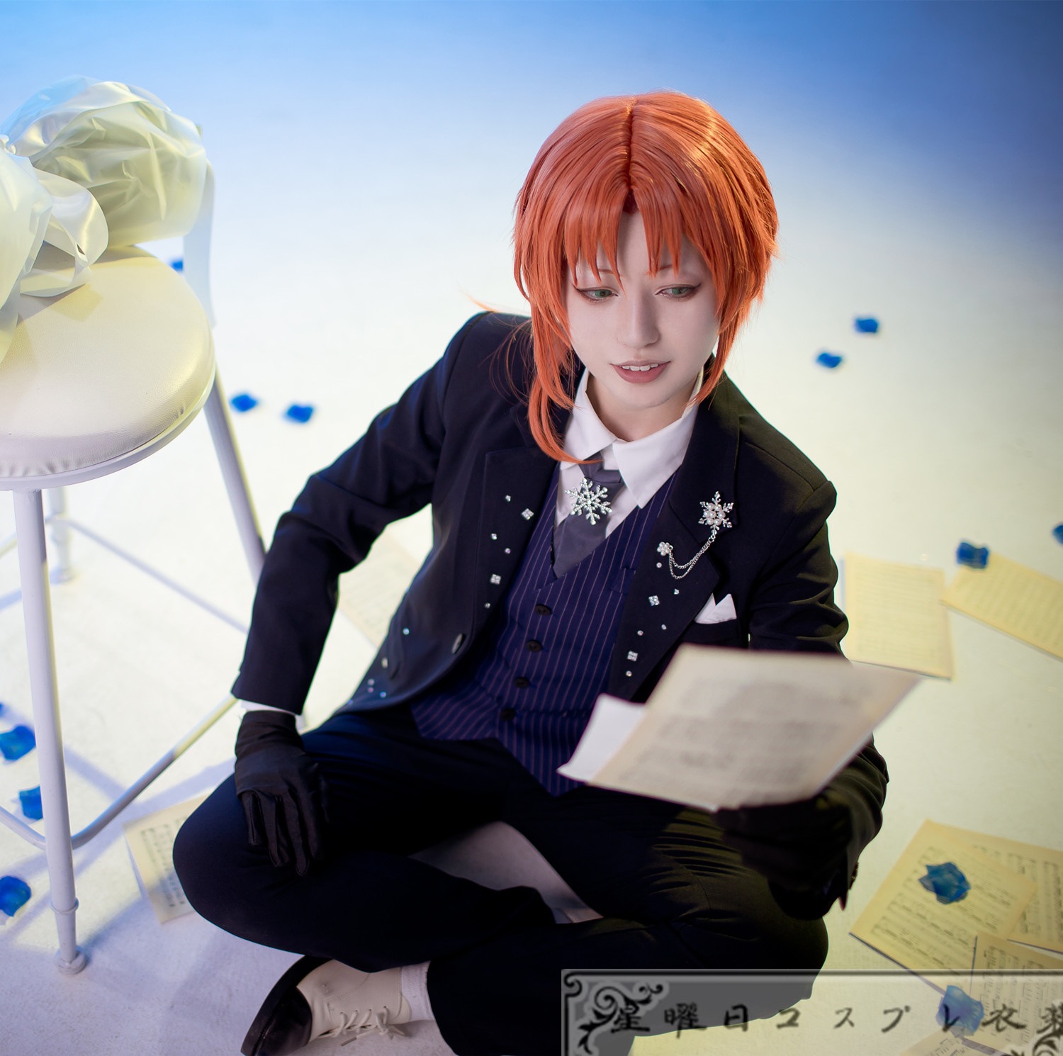 ES あんさんぶるスターズ ユニットソングCD第2弾 vol.03 Knights 月永レオ スーツ コスプレ衣装 コスチューム