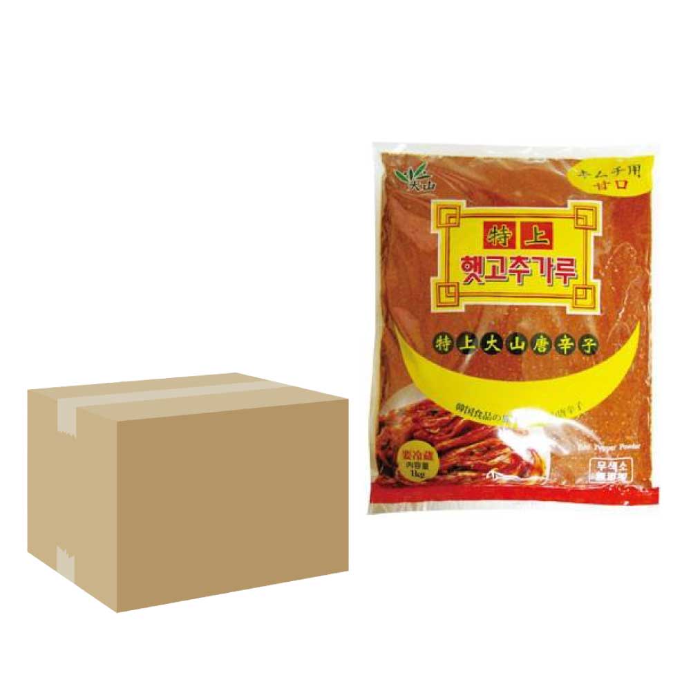 大山 甘口 キムチ用 唐辛子粉　1kg（10個）1BOX韓国食品[韓国調味料][韓国キムチ][韓国料理][韓国食材][韓国食品]韓国料理 とうがらし キムチ 韓国食品 韓国食材 辛い調味料
