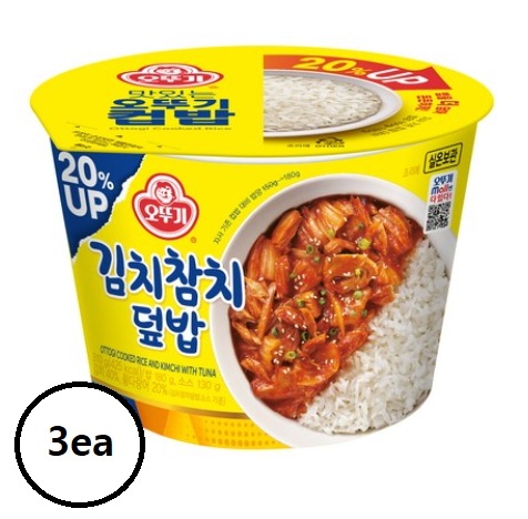 レトルト韓国カップご飯キムチマグロ丼310gx 3ea 오뚜기컵밥