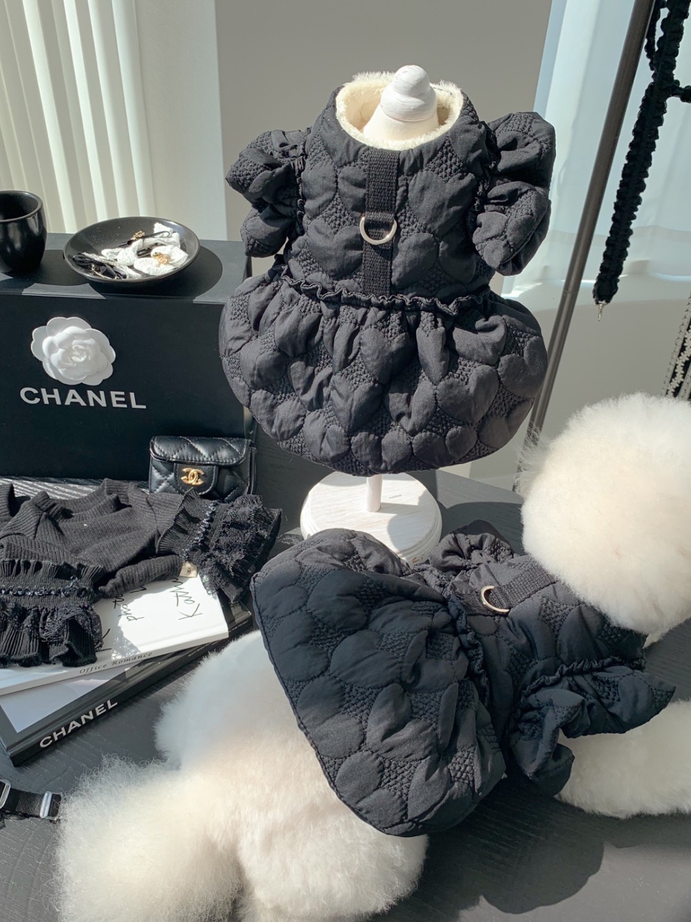 【即納】[OMGM] FW coconel harness - black ハーネス 韓国ブランド/ドッグウェア/お散歩/ハーネス/犬服/韓国デザイン