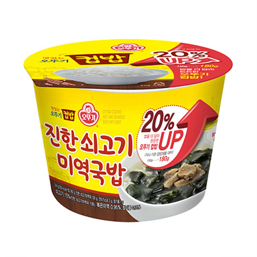カップボブ_濃い牛肉わかめクッパ(増量) 314G x 12EA (1BOX-12ea)