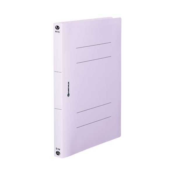 （まとめ） スマートバリュー PPフラットファイル厚綴A4S10冊 D080J-VL(×5セット)