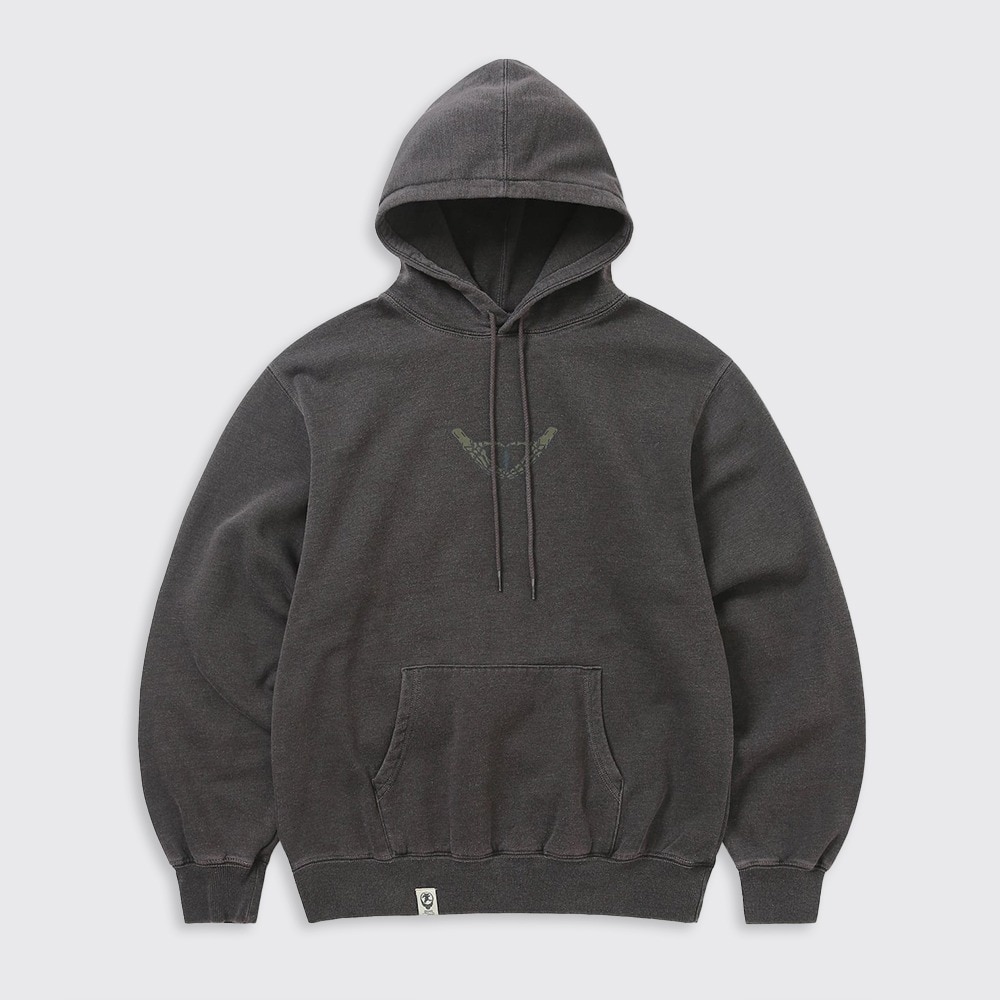 パーカー・フーディ AECA WHITE EVERYDAY AECA CLOVER HOODIELIGHT GREY AECA WHITE】 EVERYDAY AECA CLOVER HOODIE : LIGHT GREY フード付き