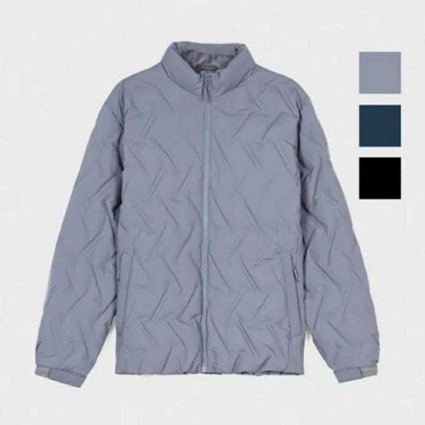 HC09男性キルティングパターンチューブ工法のジャンパー スタンネック(チャイナネック)の毛抜けを最小化 (S41551886)