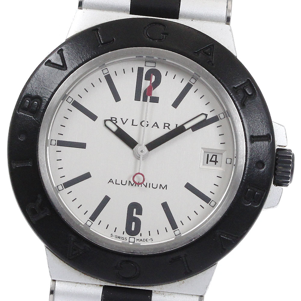 ブルガリ BVLGARI AL38TA アルミニウム デイト 自動巻き メンズ _874143【中古】