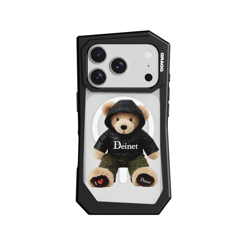 【GRAGG】 MAGSAFE LANDING CORNER CASE BLACK - TEDDY BEAR IN 正規品
