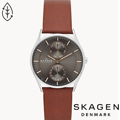 スカーゲン SKAGEN 腕時計 Holst Chronograph マルチファンクション ミディアムブラウンレザーウォッチ SKW6086 メンズ アナログ 北欧 正規品 16,088円