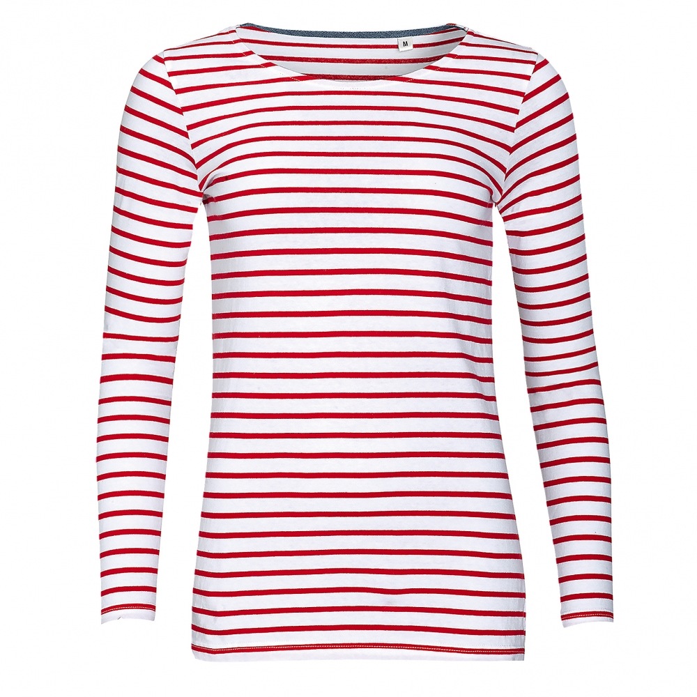 (英国より直送) SOLS レディース/レディース マリン 長袖 ストライプ Tシャツ 4,835円