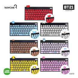 【BT21】フィギュアワイヤレスキーボード / bt21公式 / bt21グッズ / 7種